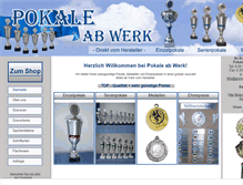 Tablet Screenshot of pokale-abwerk.de